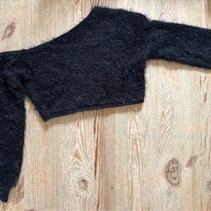 Nasty Gal Black Off-the-Shoulder Sweater